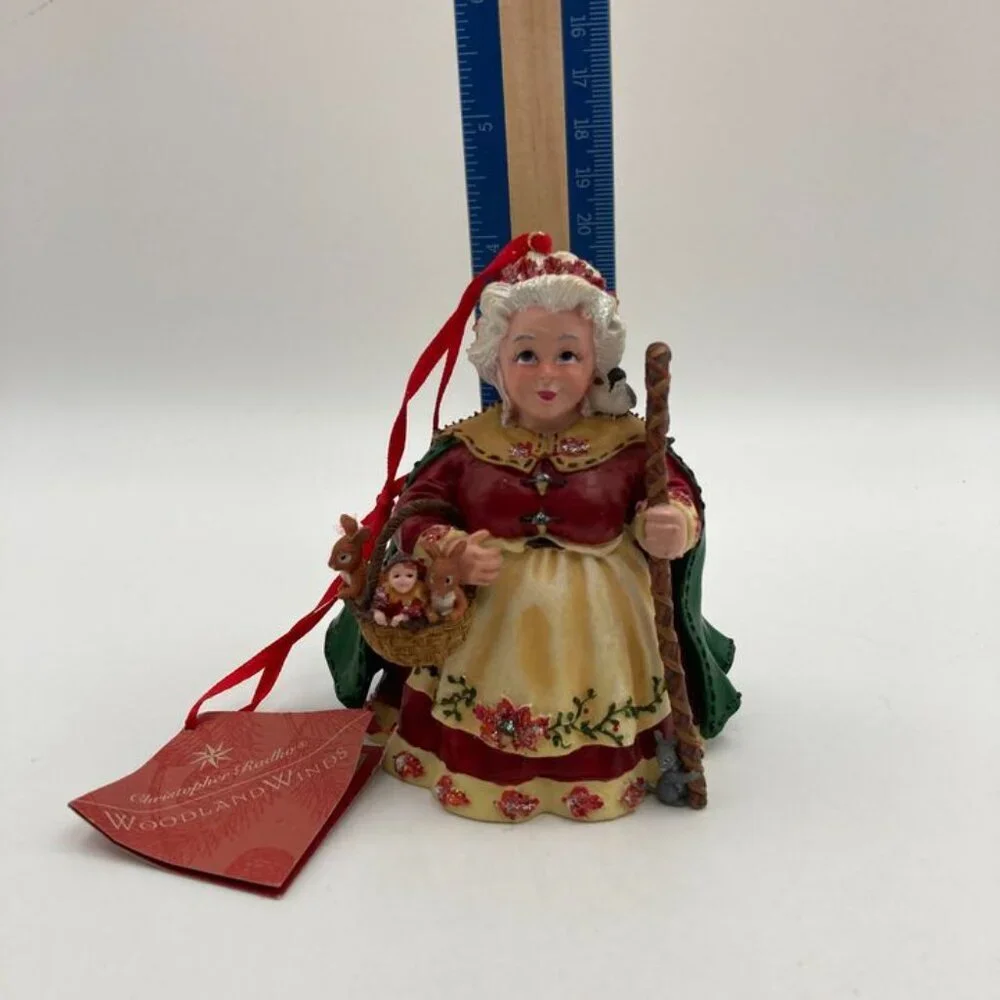 Vintage Christopher Radko Nana Leaf Woodland Winds Christmas Ornament Figurine